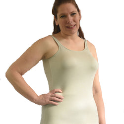 Classic Mastectomy Camisole Tank Top with Built-In Breast Prosthetics - NO Bra Band