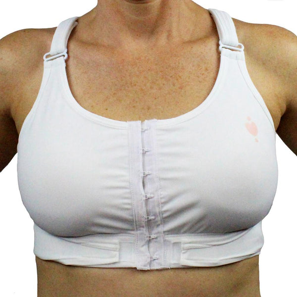 Post Surgery Bra with Sleeves and Front Opening – Silvia Eichler