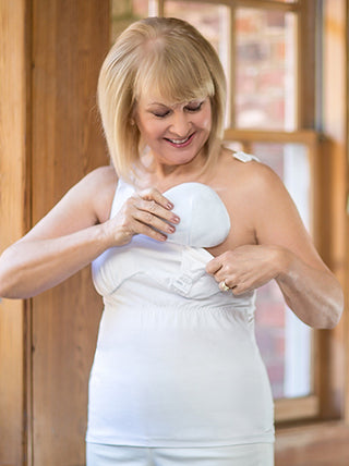 Classic Mastectomy Camisole Tank Top with Built-In Breast Prosthetics -  CureDiva