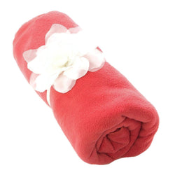 Fleece Blanket with Detachable Flower