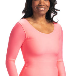 Taylor T - Compression For Underarm, Upper Chest, Abdomen And Back - now in Black & Light Coral