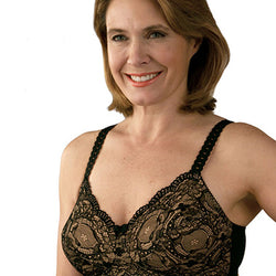 Trulife Christina Seamless Lace Microfiber Softcup Post Surgical Mastectomy  Bra 4010 - Victoria Classic Lingerie
